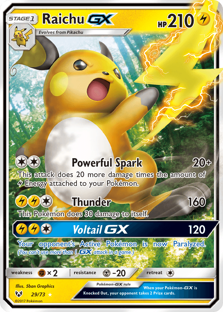 Raichu GX – Shining Legends 29