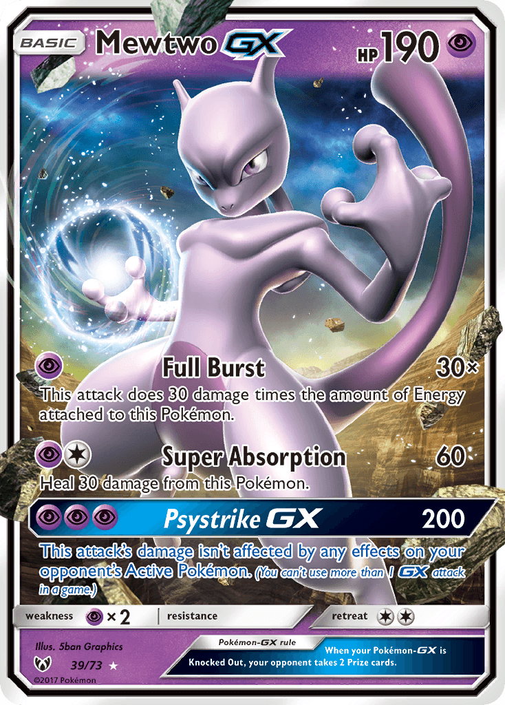 Mewtwo GX – Shining Legends 39