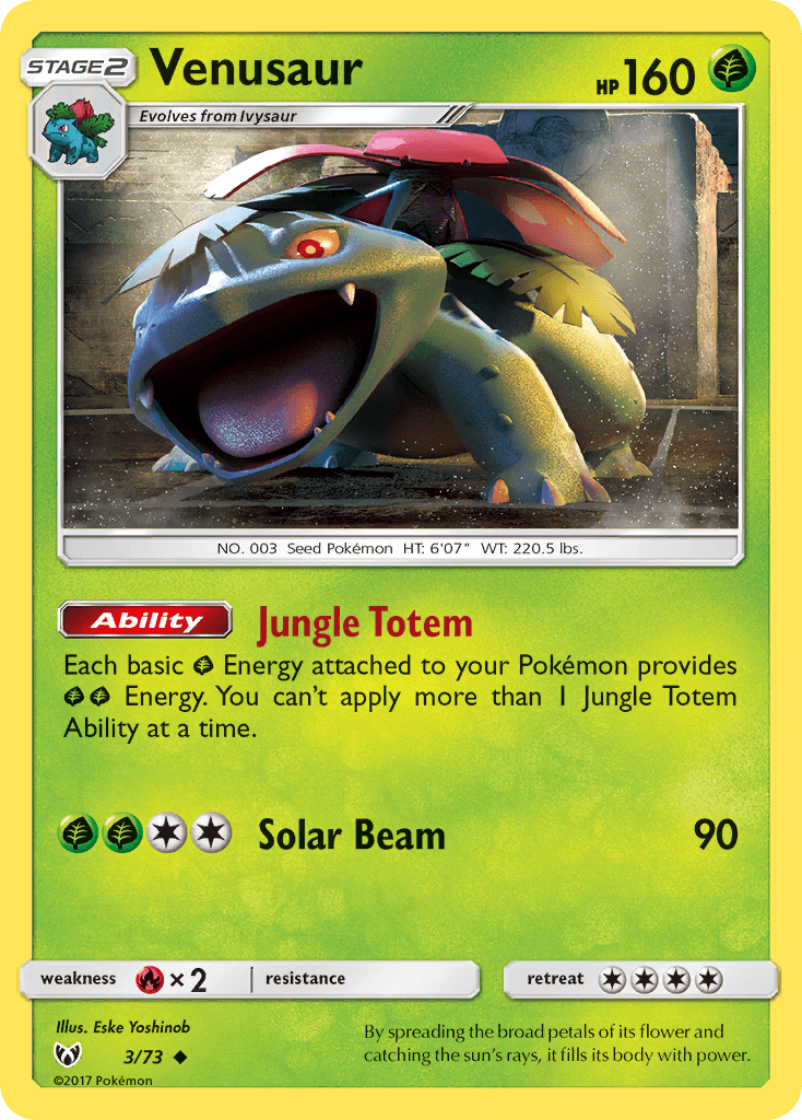 Venusaur – Shining Legends 3