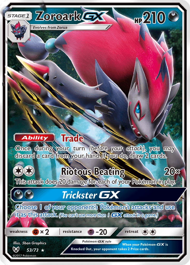 Zoroark GX – Shining Legends 53