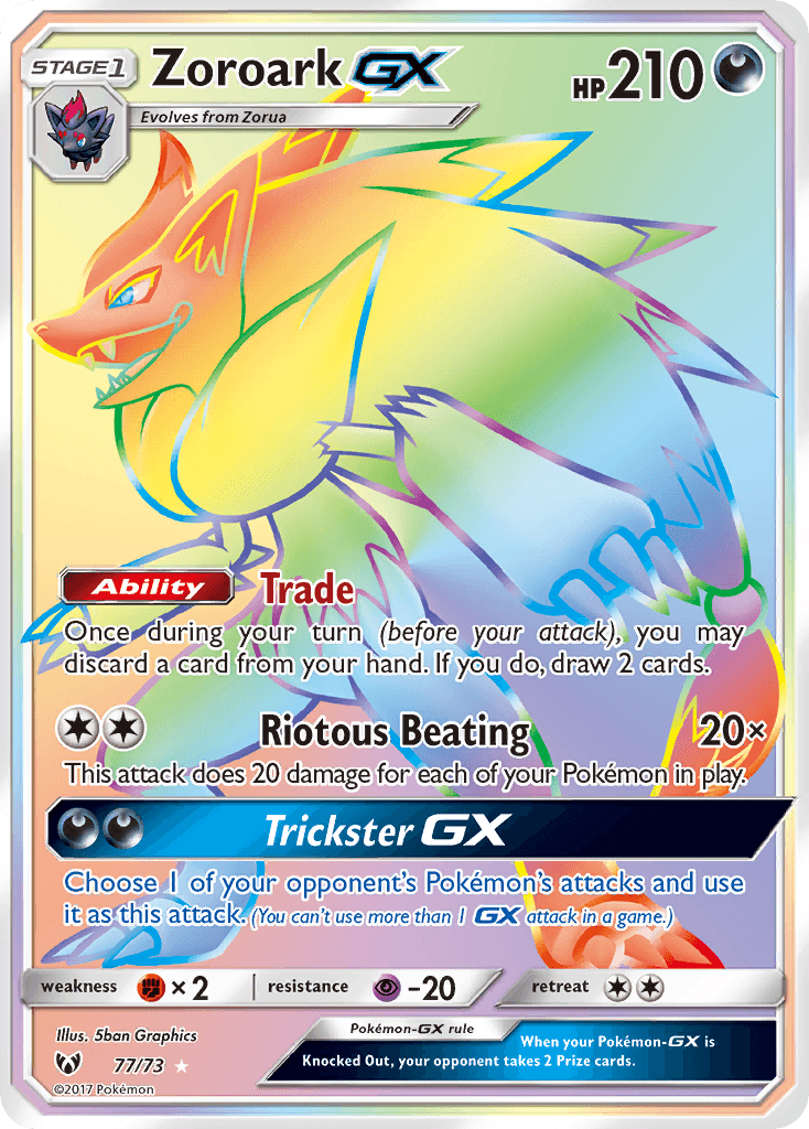 Zoroark GX – Shining Legends 77