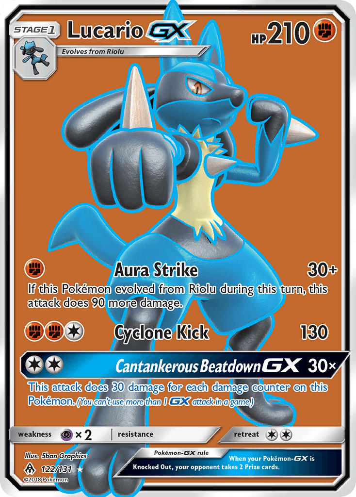 Lucario GX – Forbidden Light 122