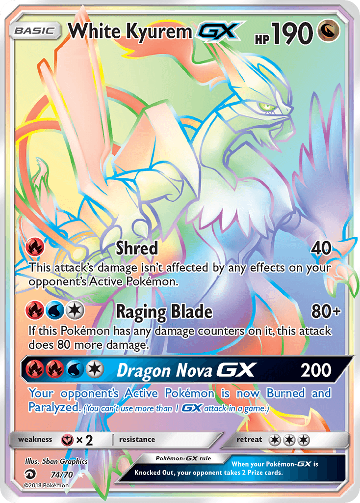 White Kyurem GX – Dragon Majesty 74