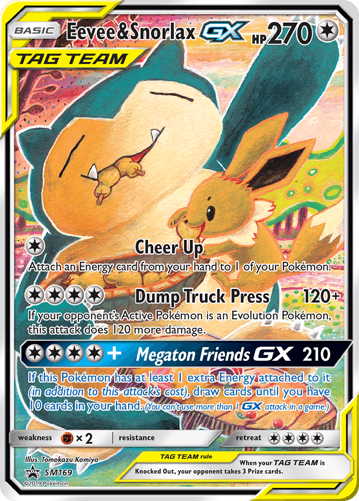 Eevee & Snorlax GX – SM Black Star Promos SM169