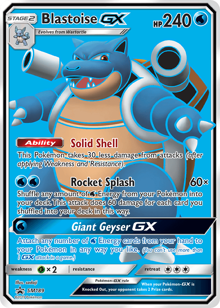 Blastoise GX – SM Black Star Promos SM189