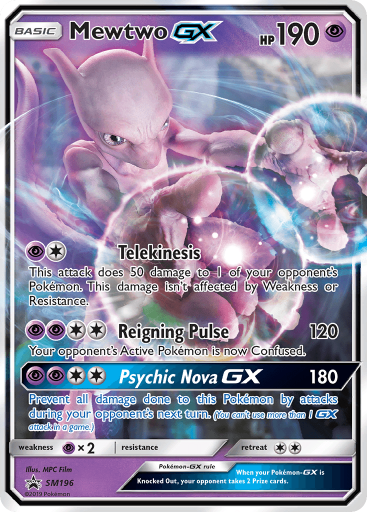 Mewtwo GX – SM Black Star Promos SM196