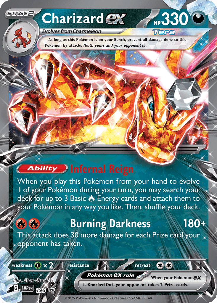 Charizard ex – SVP Black Star Promos 196