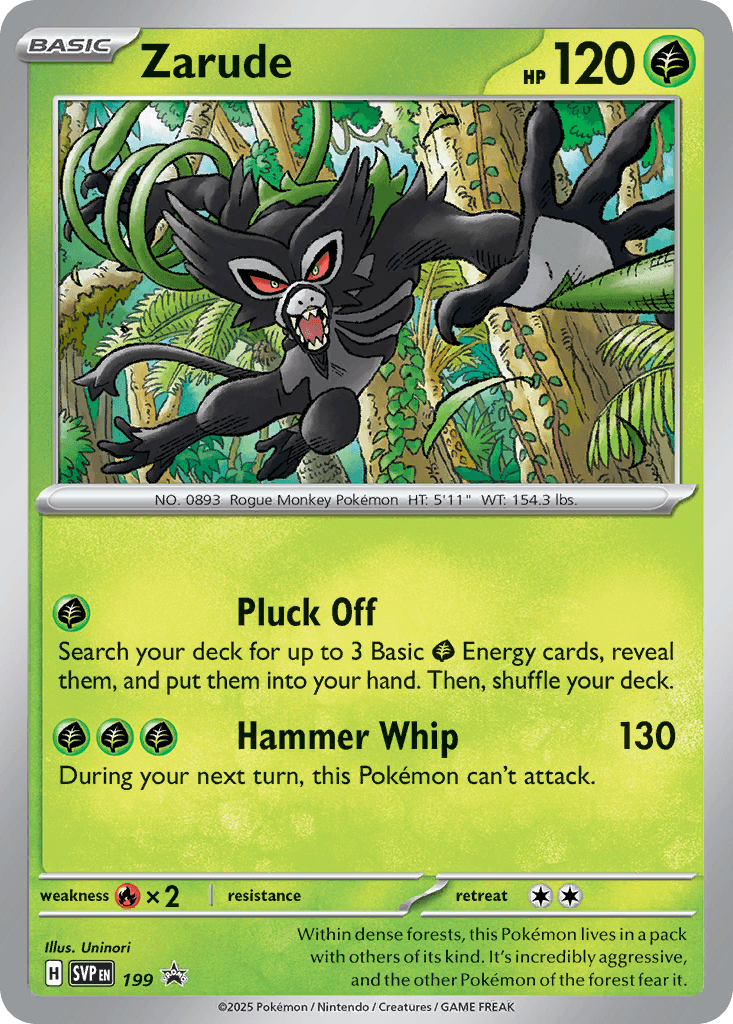 Zarude – SVP Black Star Promos 199