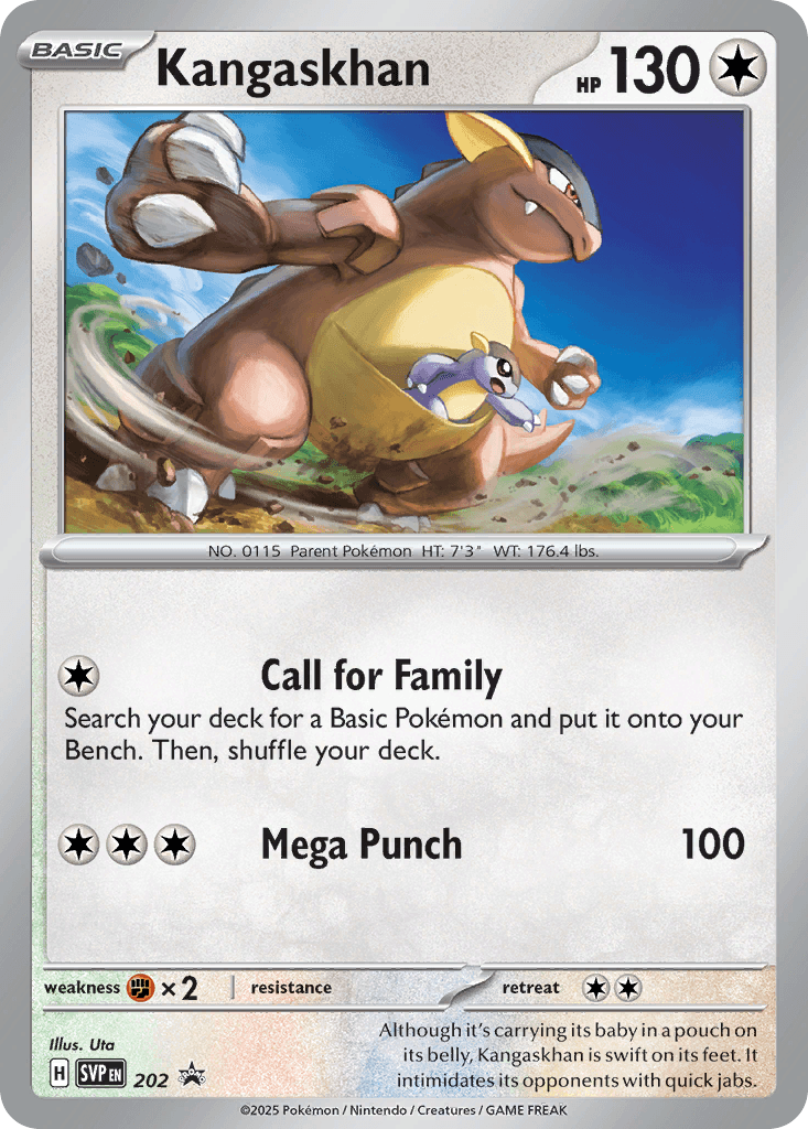 Kangaskhan – SVP Black Star Promos 202