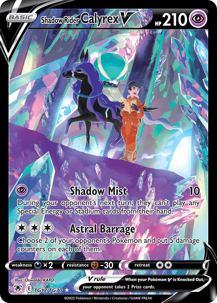 Shadow Rider Calyrex V – Astral Radiance Trainer Gallery TG17