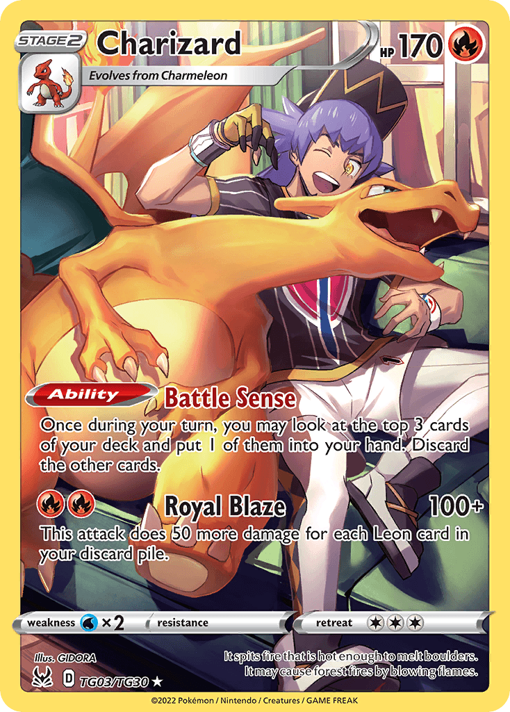 Charizard – Lost Origin Trainer Gallery TG03