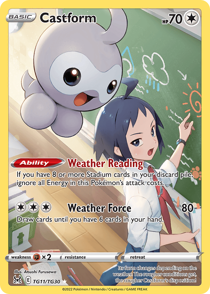 Castform – Lost Origin Trainer Gallery TG11
