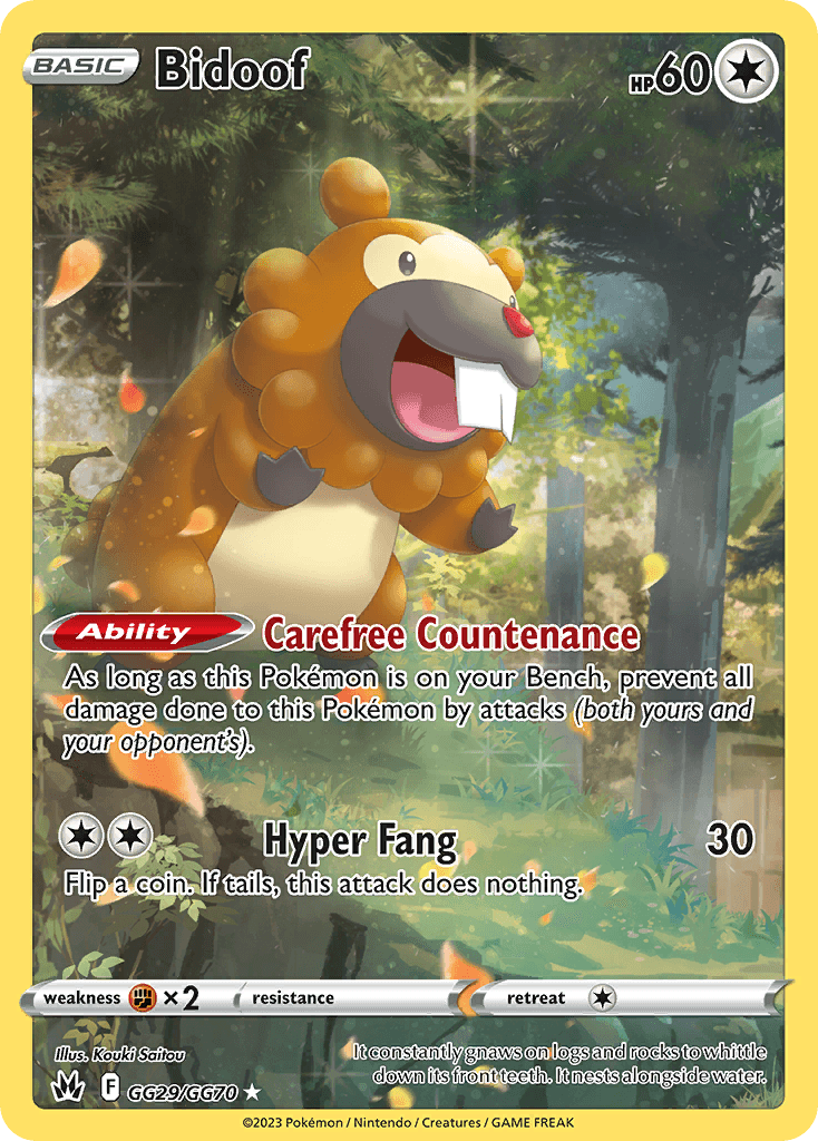 Bidoof – Crown Zenith Galarian Gallery GG29