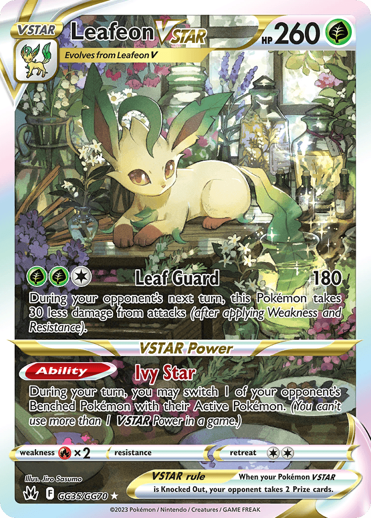Leafeon VSTAR – Crown Zenith Galarian Gallery GG35