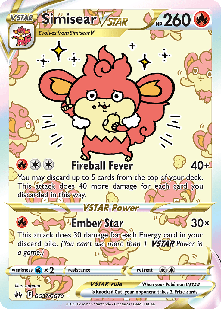 Simisear VSTAR – Crown Zenith Galarian Gallery GG37