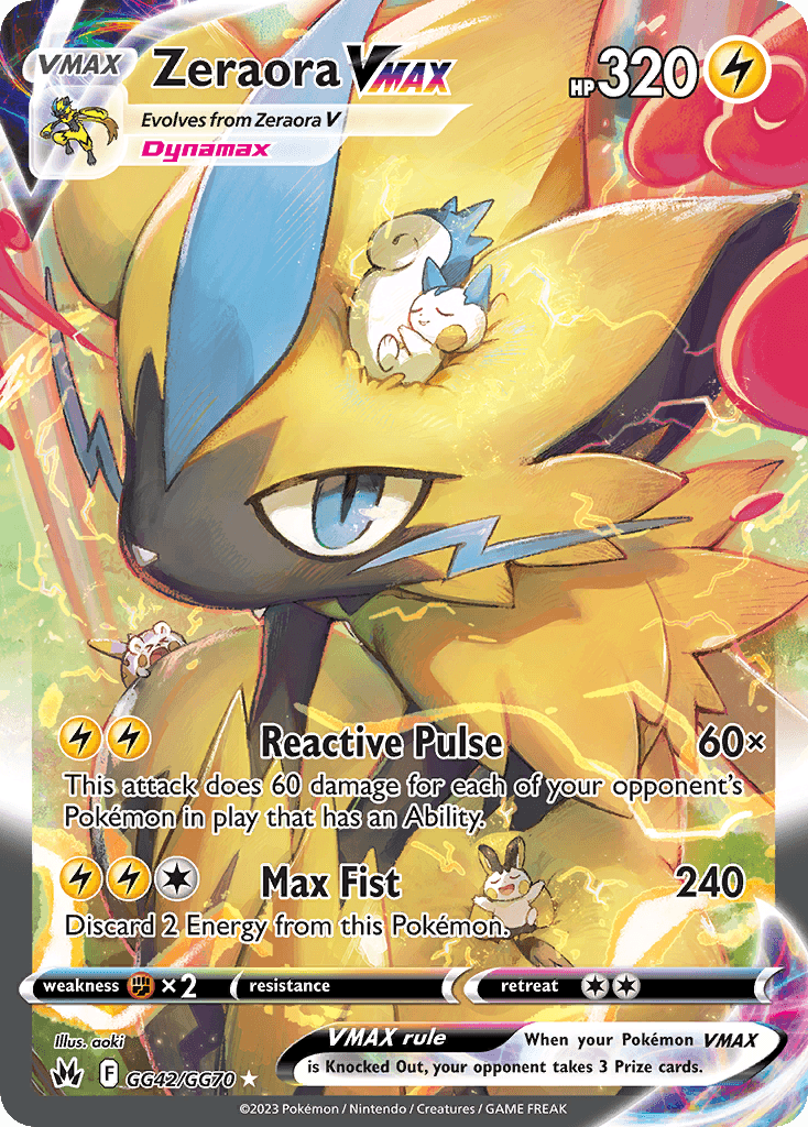 Zeraora VMAX – Crown Zenith Galarian Gallery GG42