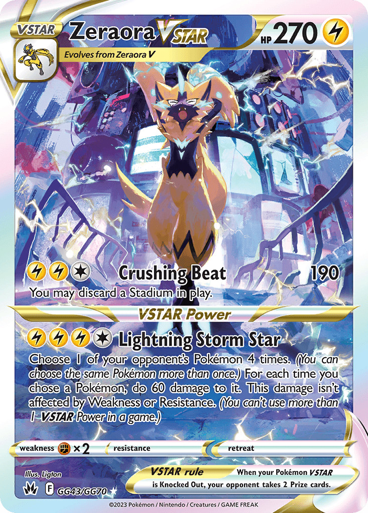 Zeraora VSTAR – Crown Zenith Galarian Gallery GG43