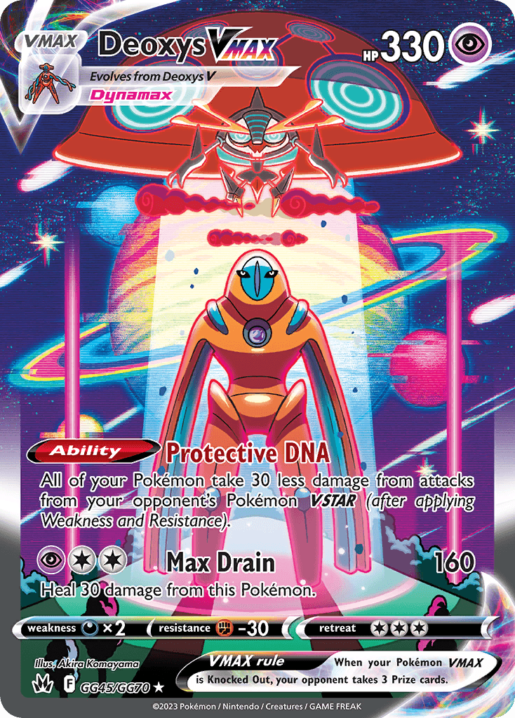 Deoxys VMAX – Crown Zenith Galarian Gallery GG45