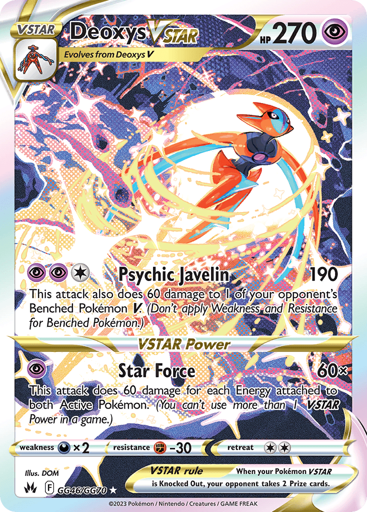 Deoxys VSTAR – Crown Zenith Galarian Gallery GG46