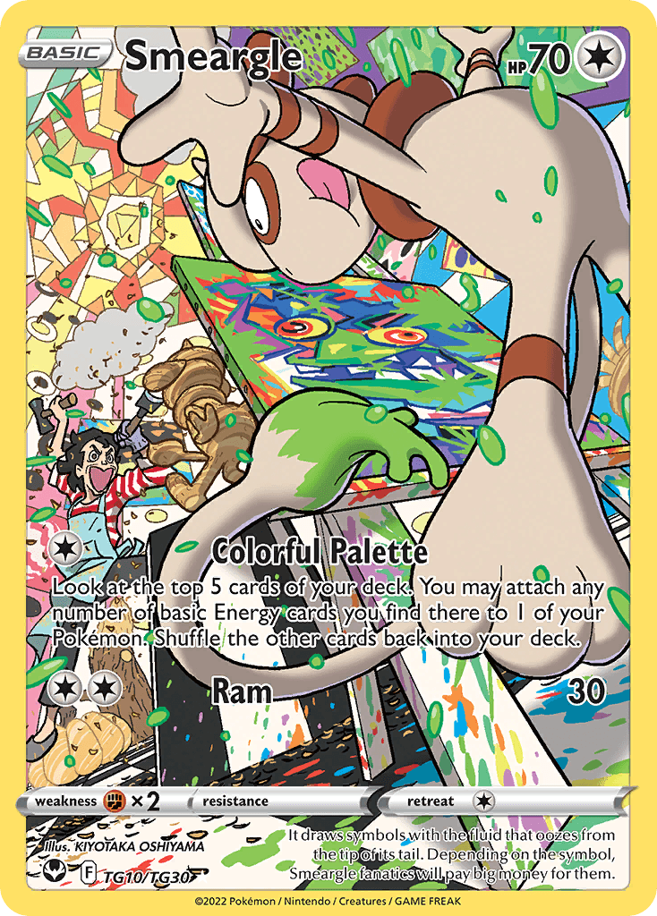 Smeargle – Silver Tempest Trainer Gallery TG10