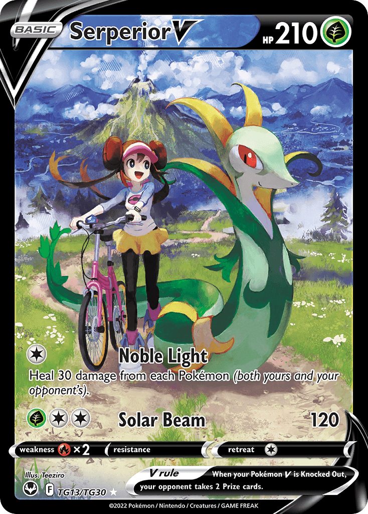 Serperior V – Silver Tempest Trainer Gallery TG13