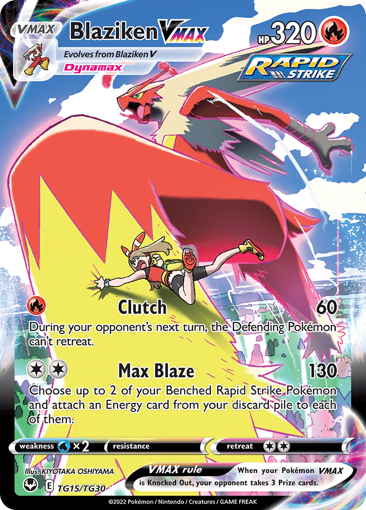 Blaziken VMAX – Silver Tempest Trainer Gallery TG15