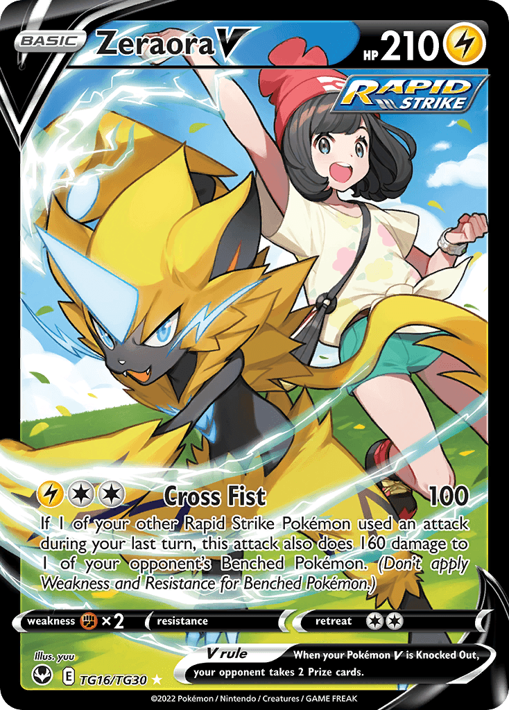 Zeraora V – Silver Tempest Trainer Gallery TG16