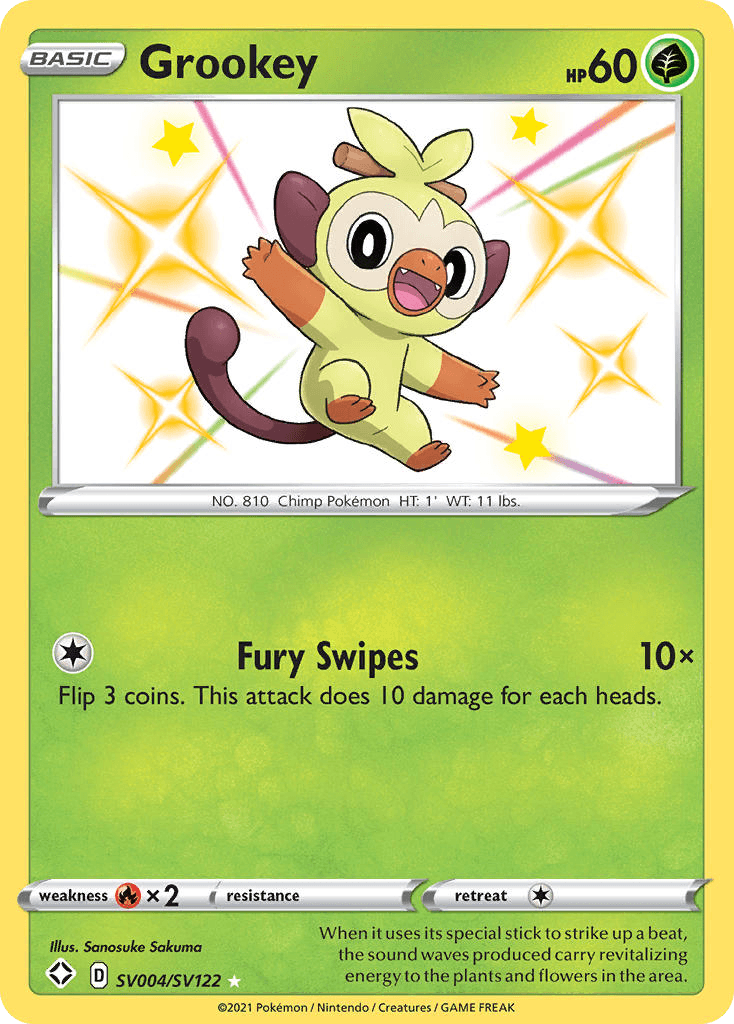 Grookey – Shining Fates Shiny Vault SV004
