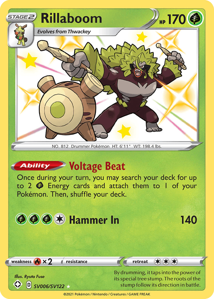 Rillaboom – Shining Fates Shiny Vault SV006