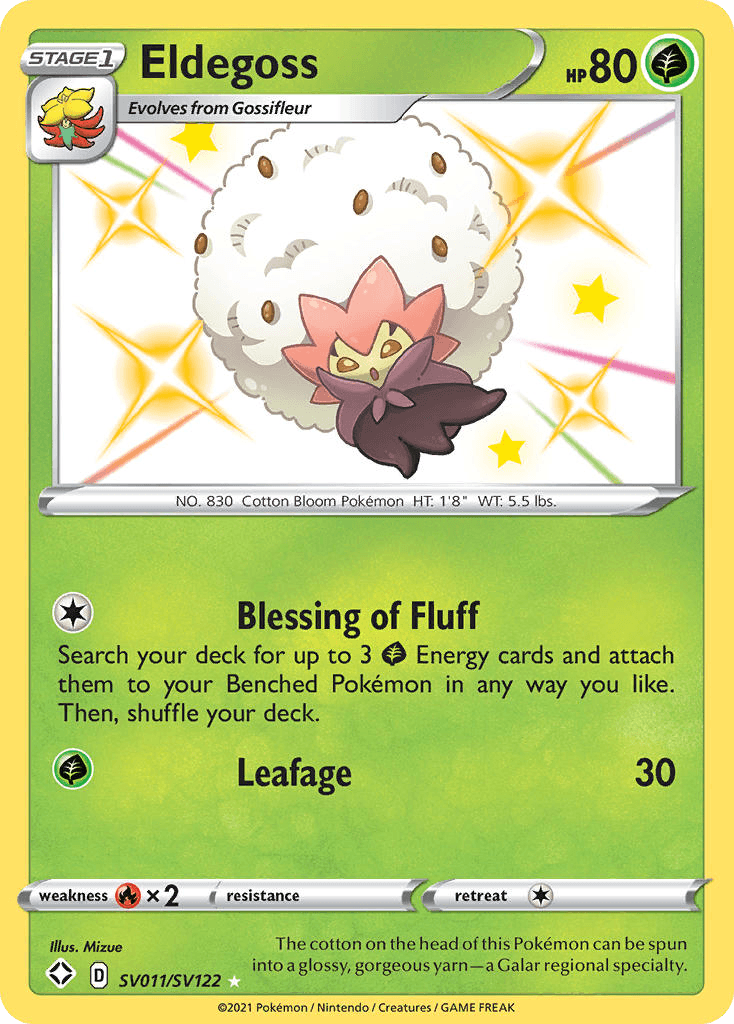 Eldegoss – Shining Fates Shiny Vault SV011