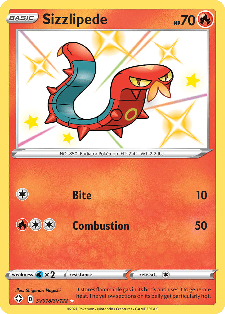 Sizzlipede – Shining Fates Shiny Vault SV018
