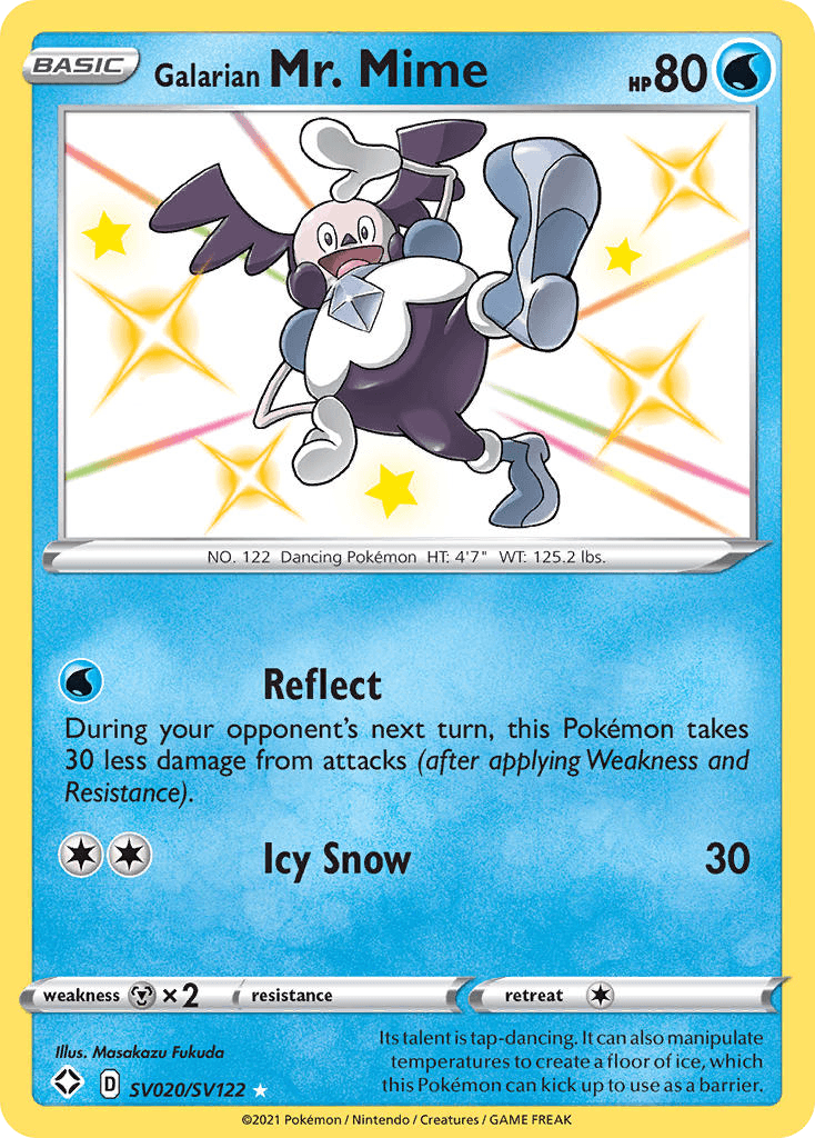 Galarian Mr. Mime – Shining Fates Shiny Vault SV020