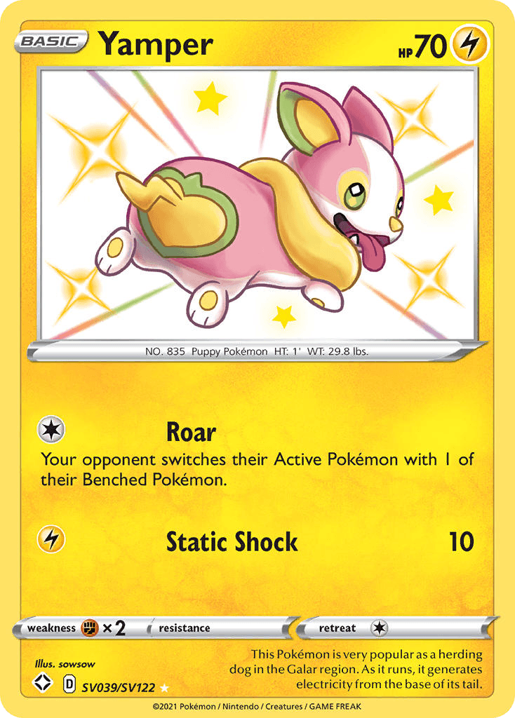 Yamper – Shining Fates Shiny Vault SV039