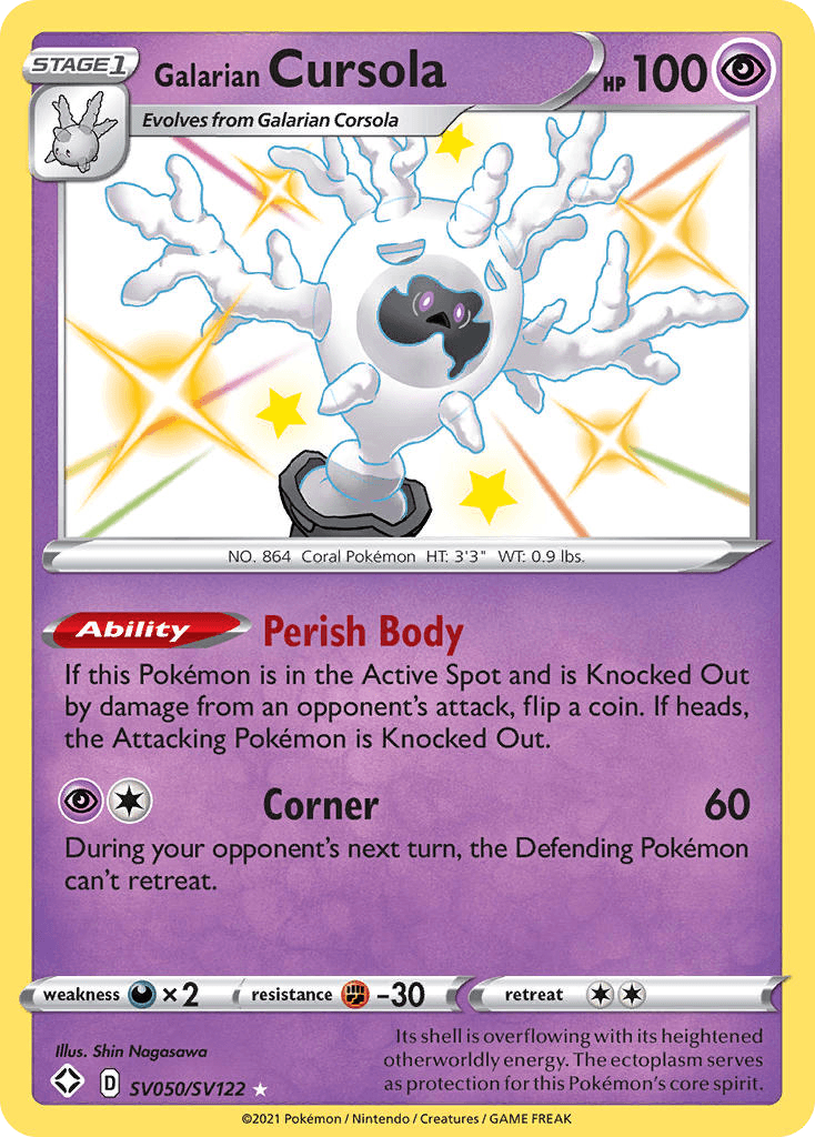 Galarian Cursola – Shining Fates Shiny Vault SV050