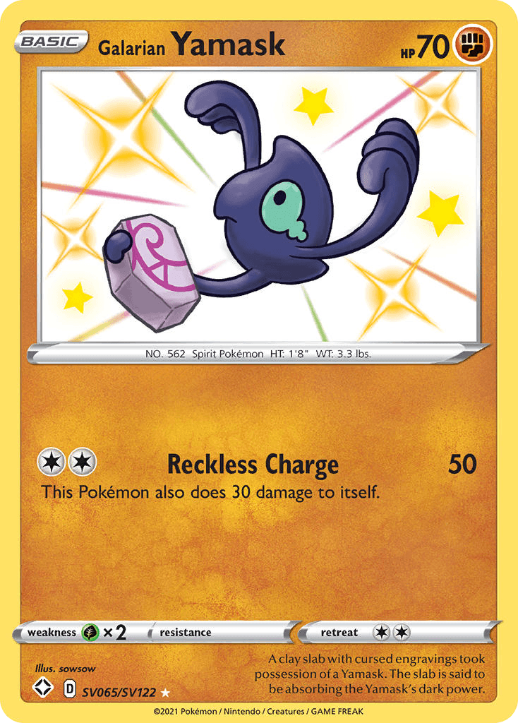 Galarian Yamask – Shining Fates Shiny Vault SV065