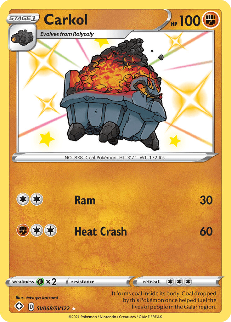 Carkol – Shining Fates Shiny Vault SV068
