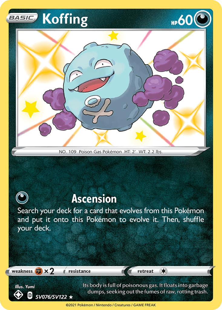Koffing – Shining Fates Shiny Vault SV076