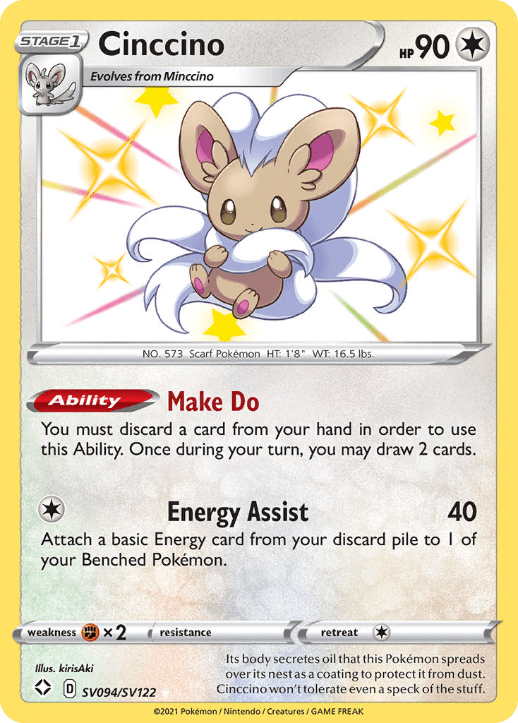 Cinccino – Shining Fates Shiny Vault SV094