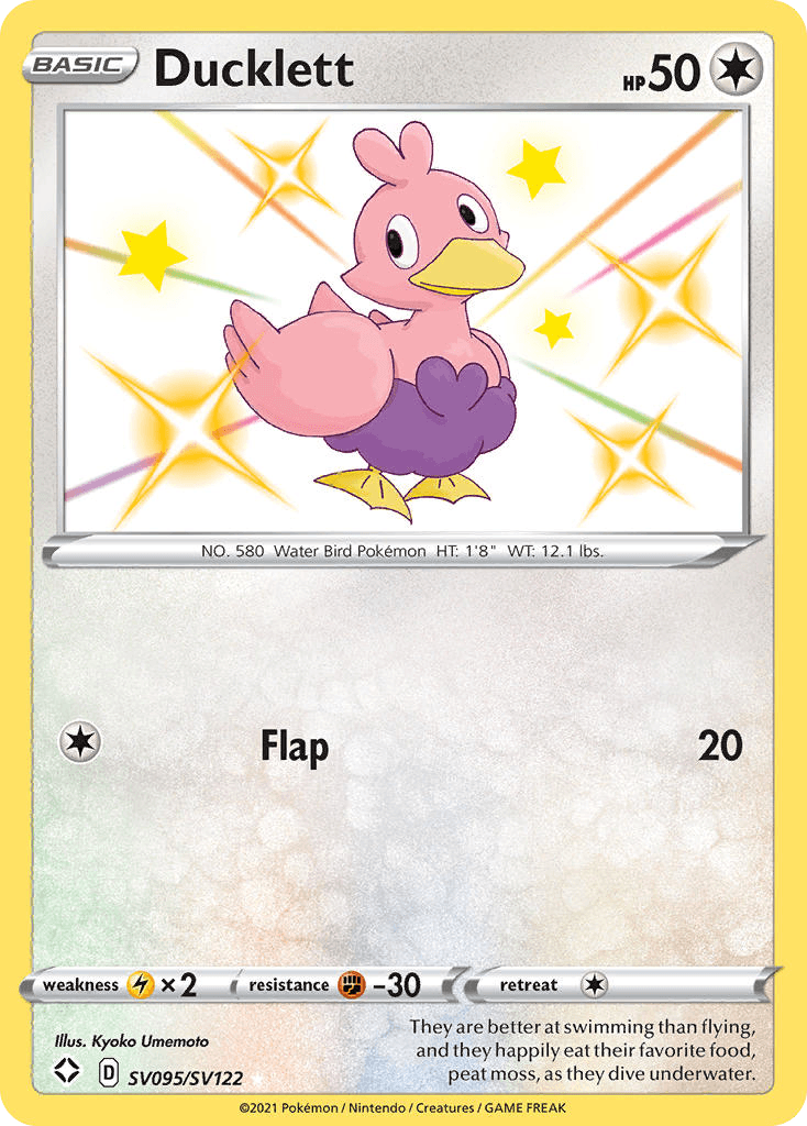 Ducklett – Shining Fates Shiny Vault SV095