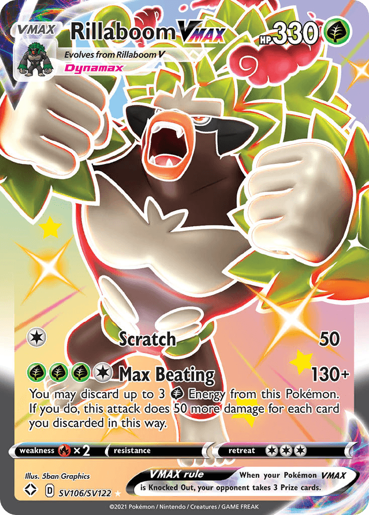 Rillaboom VMAX – Shining Fates Shiny Vault SV106