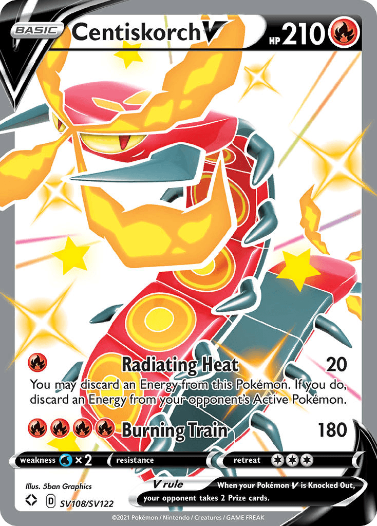Centiskorch V – Shining Fates Shiny Vault SV108