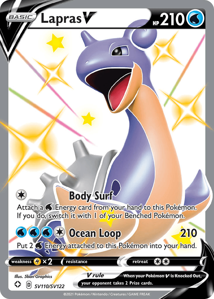 Lapras V – Shining Fates Shiny Vault SV110