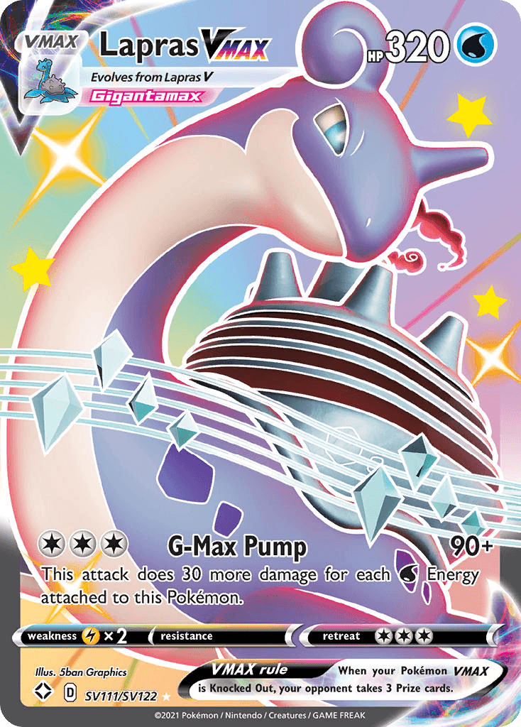 Lapras VMAX – Shining Fates Shiny Vault SV111
