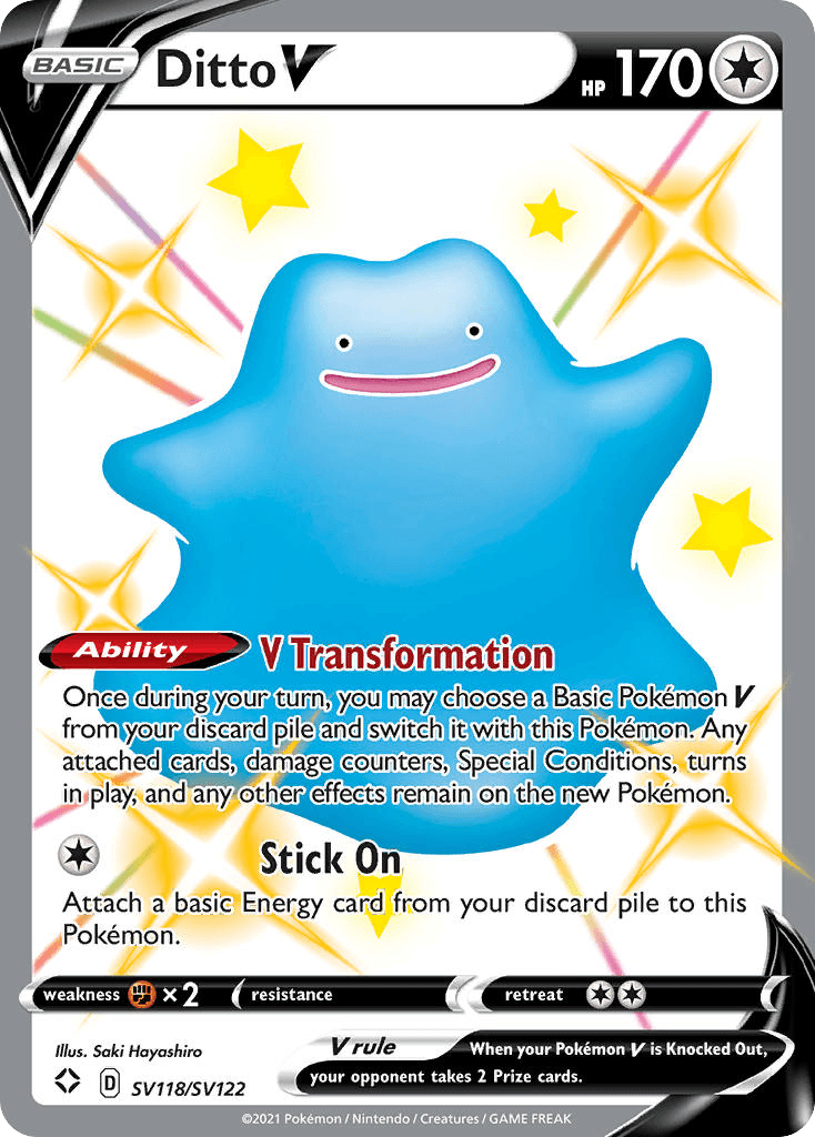 Ditto V – Shining Fates Shiny Vault SV118