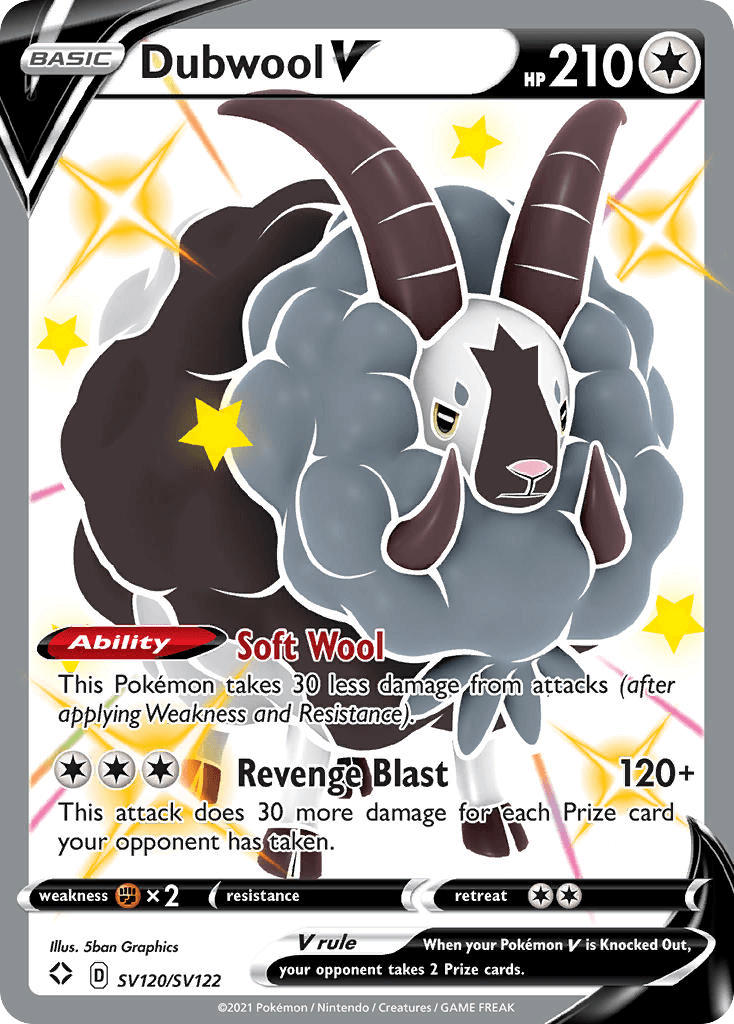 Dubwool V – Shining Fates Shiny Vault SV120