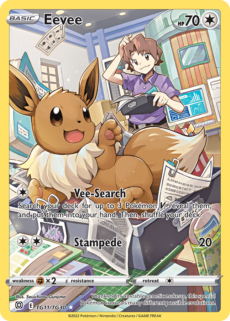 Eevee – Brilliant Stars Trainer Gallery TG11