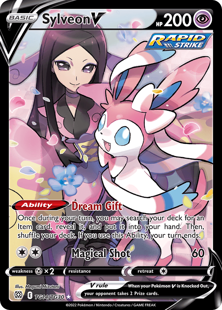 Sylveon V – Brilliant Stars Trainer Gallery TG14