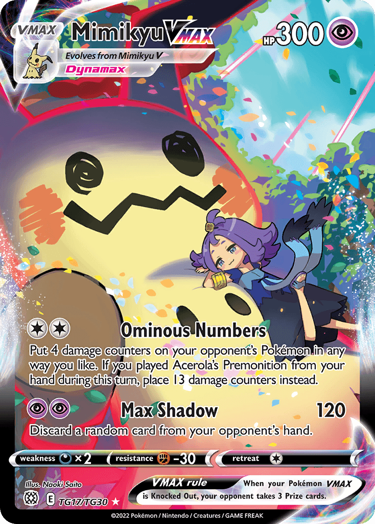 Mimikyu VMAX – Brilliant Stars Trainer Gallery TG17