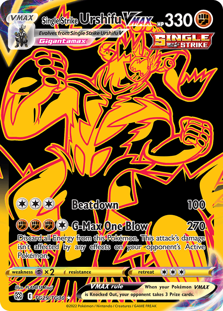 Single Strike Urshifu VMAX – Brilliant Stars Trainer Gallery TG29