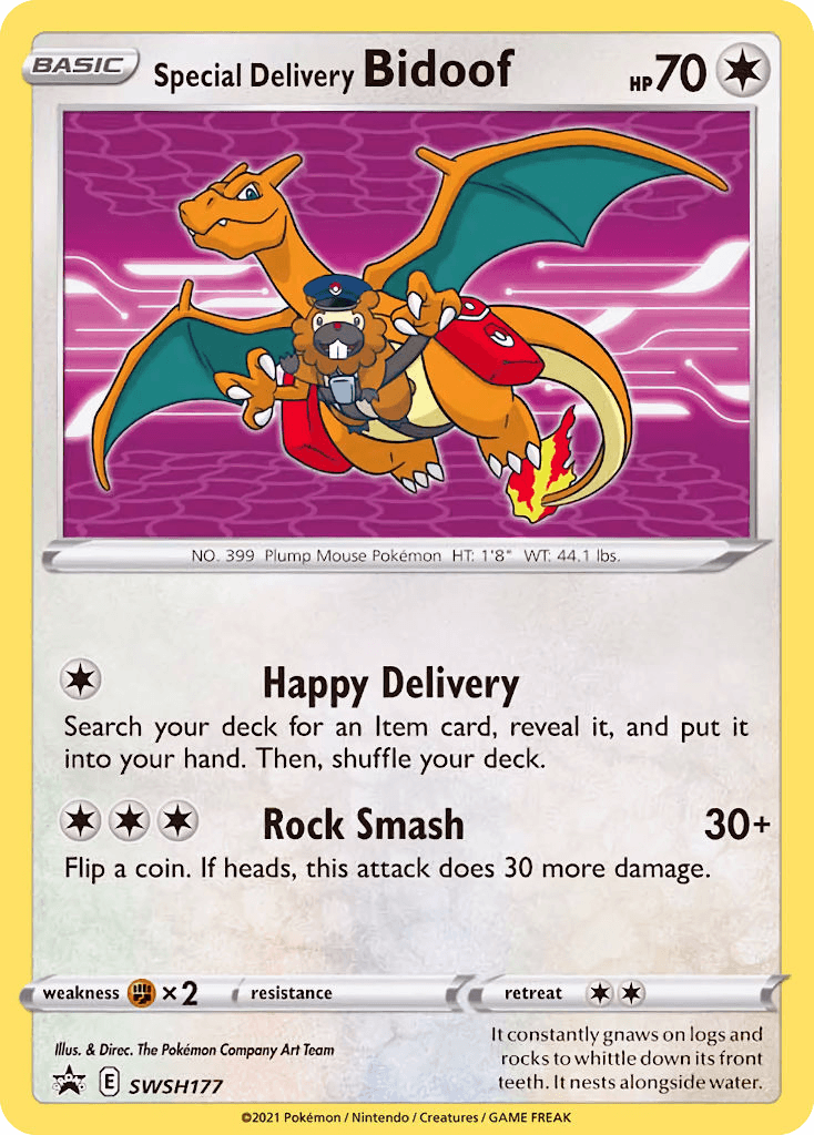 Special Delivery Bidoof – SWSH Black Star Promos SWSH177